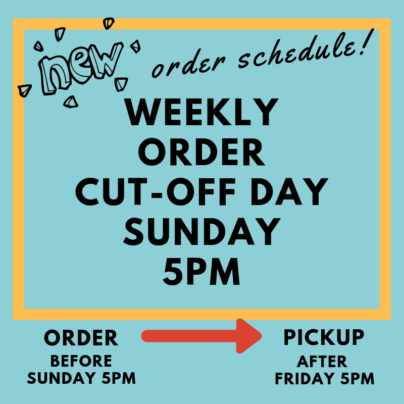 Order Time Weekend Important “Need to Know” Updates for Our Members – San Francisco Raw ...